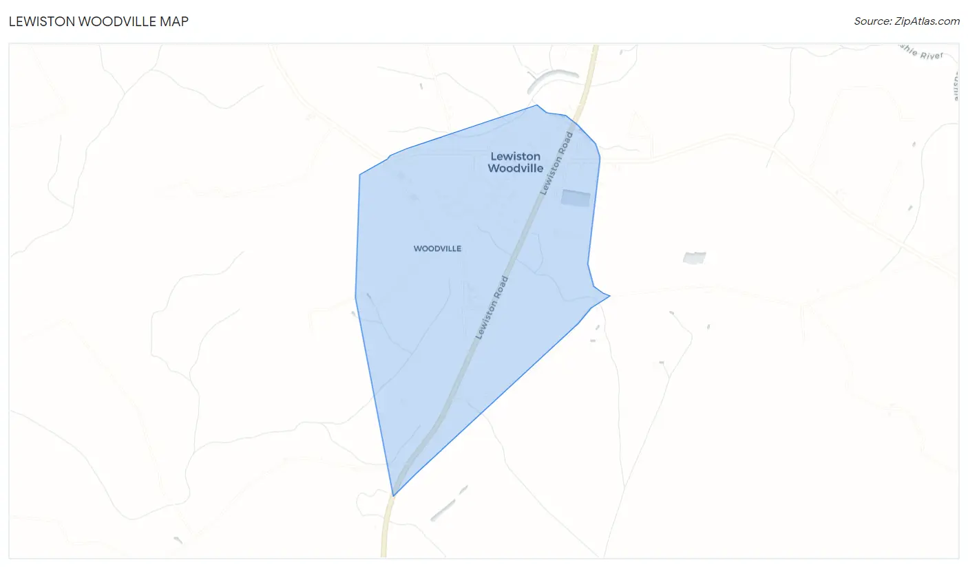 Lewiston Woodville Map