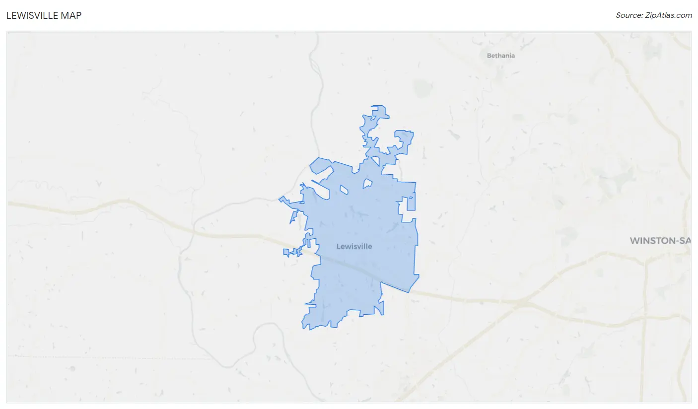 Lewisville Map