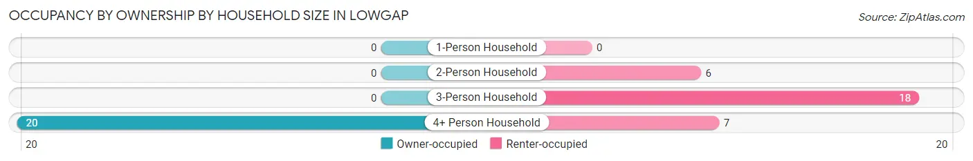 Occupancy by Ownership by Household Size in Lowgap