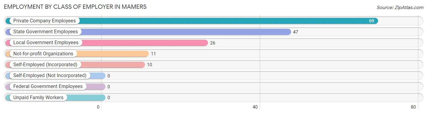 Employment by Class of Employer in Mamers