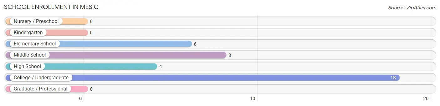 School Enrollment in Mesic