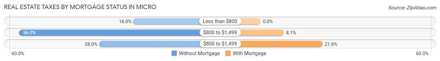 Real Estate Taxes by Mortgage Status in Micro