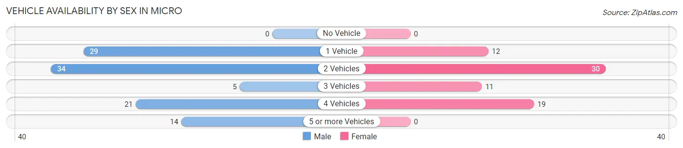 Vehicle Availability by Sex in Micro