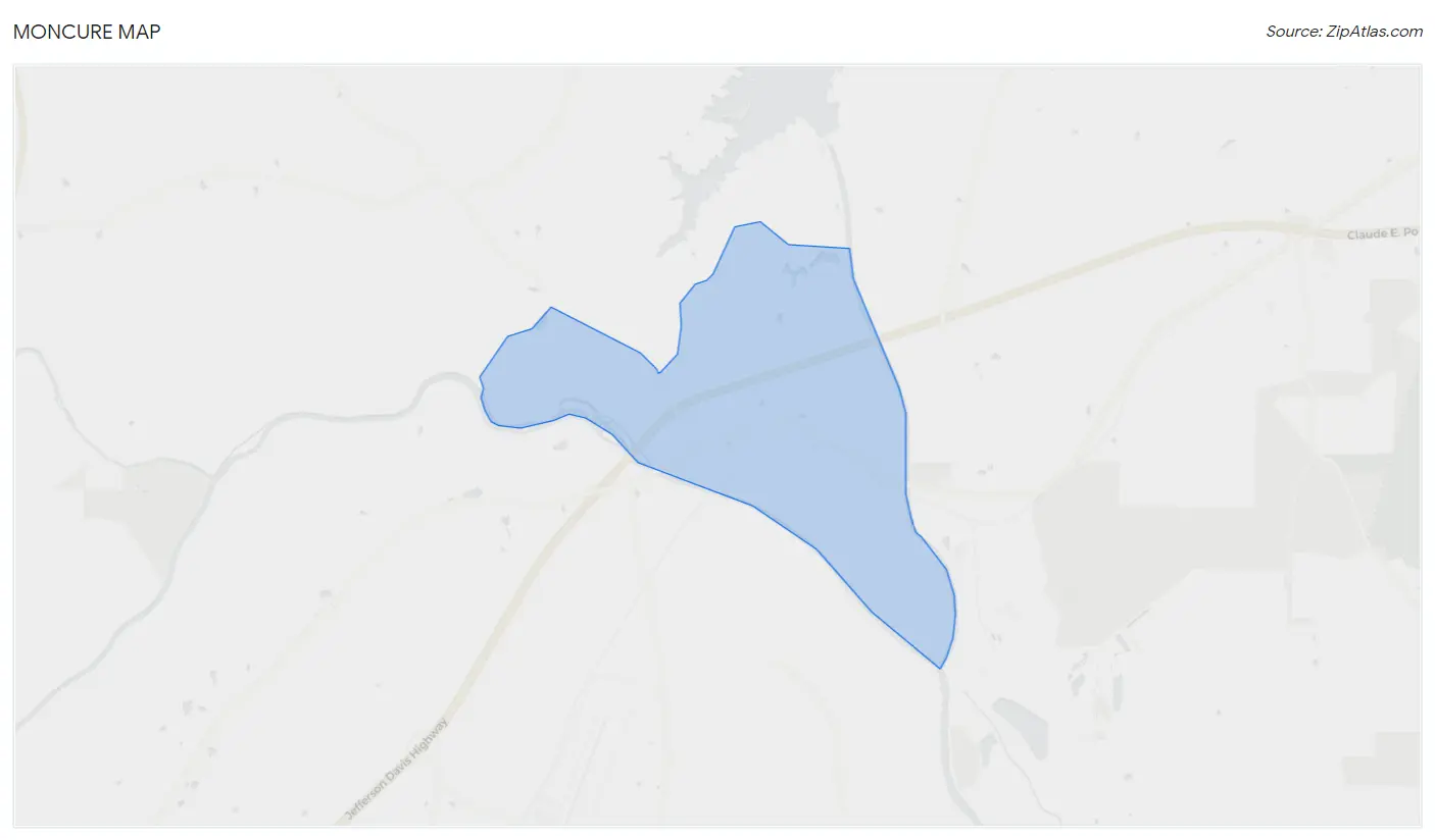 Moncure Map