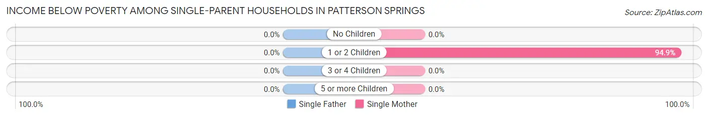 Income Below Poverty Among Single-Parent Households in Patterson Springs