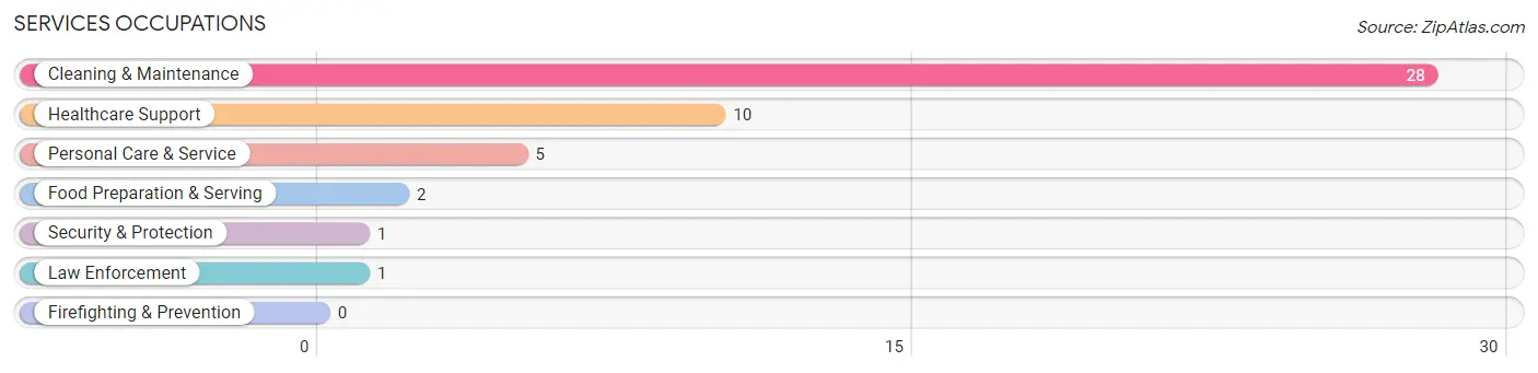 Services Occupations in Pink Hill