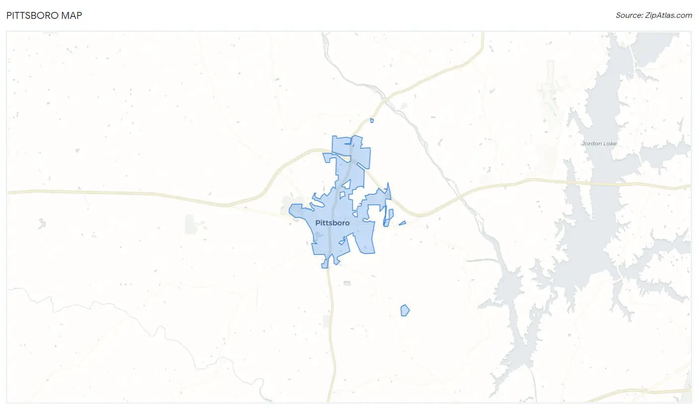 Pittsboro Map