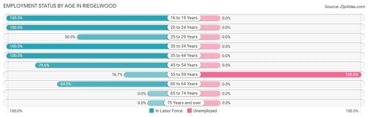 Employment Status by Age in Riegelwood