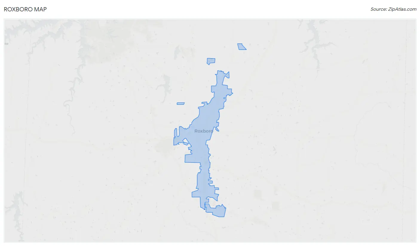 Roxboro Map