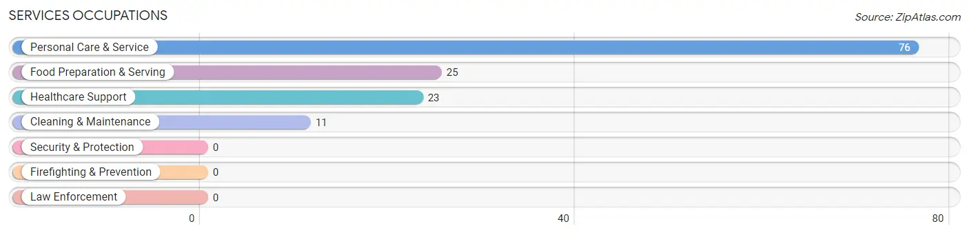 Services Occupations in Rural Hall