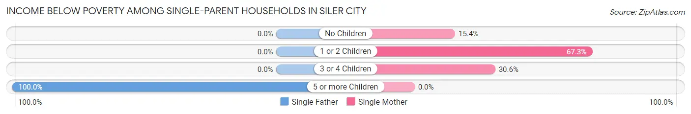 Income Below Poverty Among Single-Parent Households in Siler City