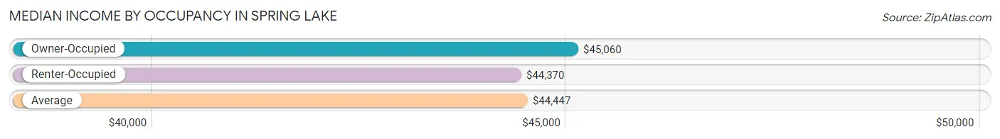 Median Income by Occupancy in Spring Lake