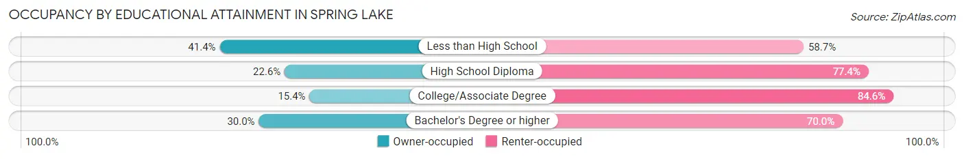 Occupancy by Educational Attainment in Spring Lake