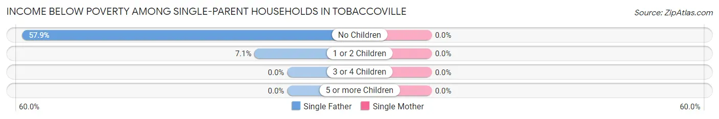 Income Below Poverty Among Single-Parent Households in Tobaccoville