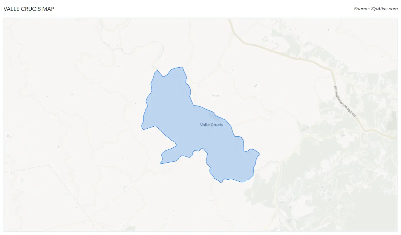 Valle Crucis Map