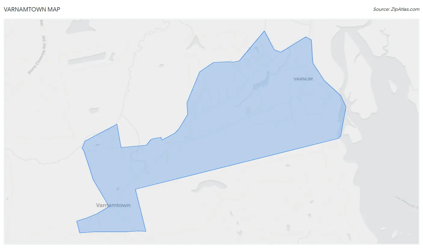 Varnamtown Map