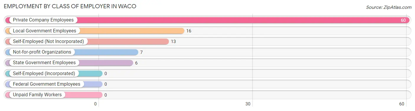 Employment by Class of Employer in Waco