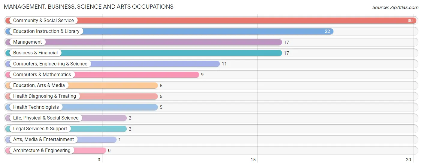 Management, Business, Science and Arts Occupations in Webster