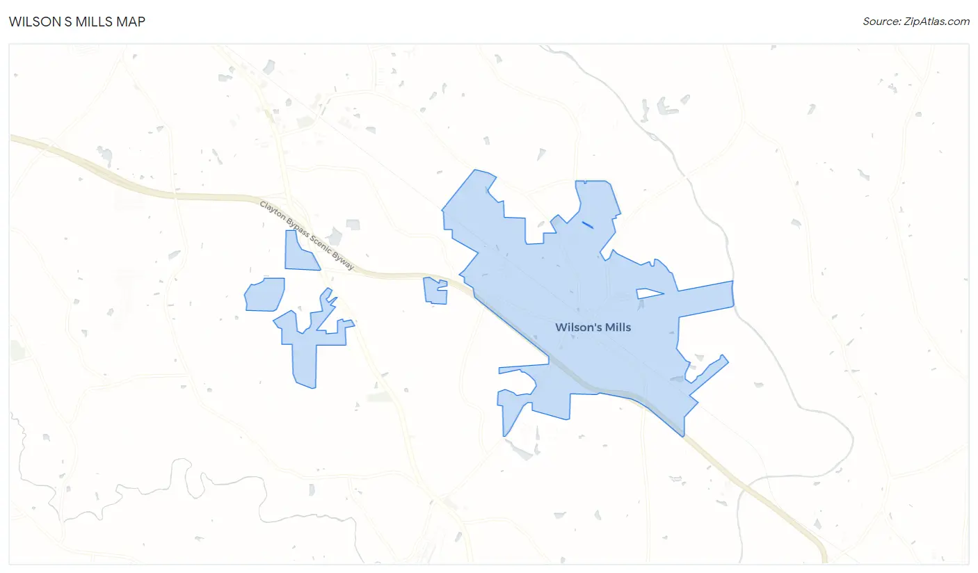 Wilson s Mills Map