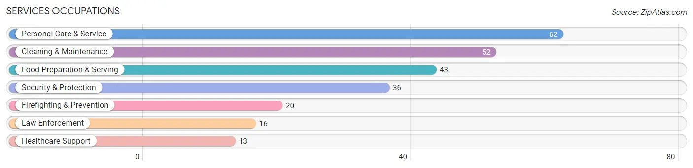 Services Occupations in Wilson s Mills