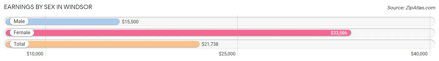 Earnings by Sex in Windsor