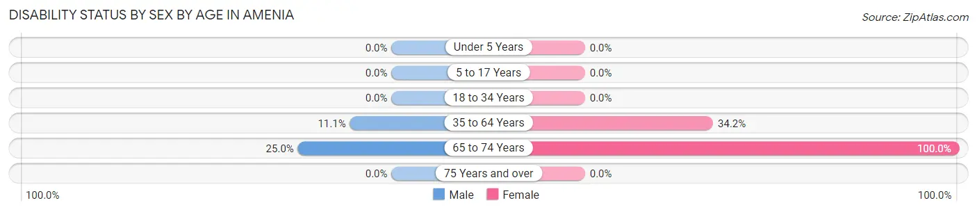 Disability Status by Sex by Age in Amenia