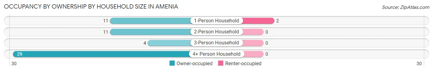 Occupancy by Ownership by Household Size in Amenia