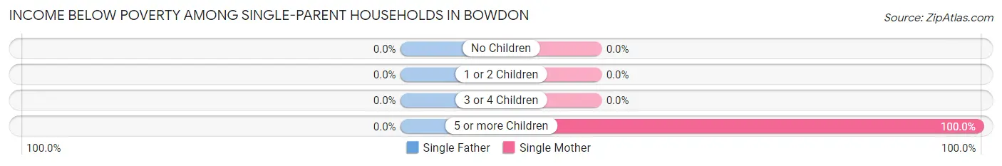 Income Below Poverty Among Single-Parent Households in Bowdon