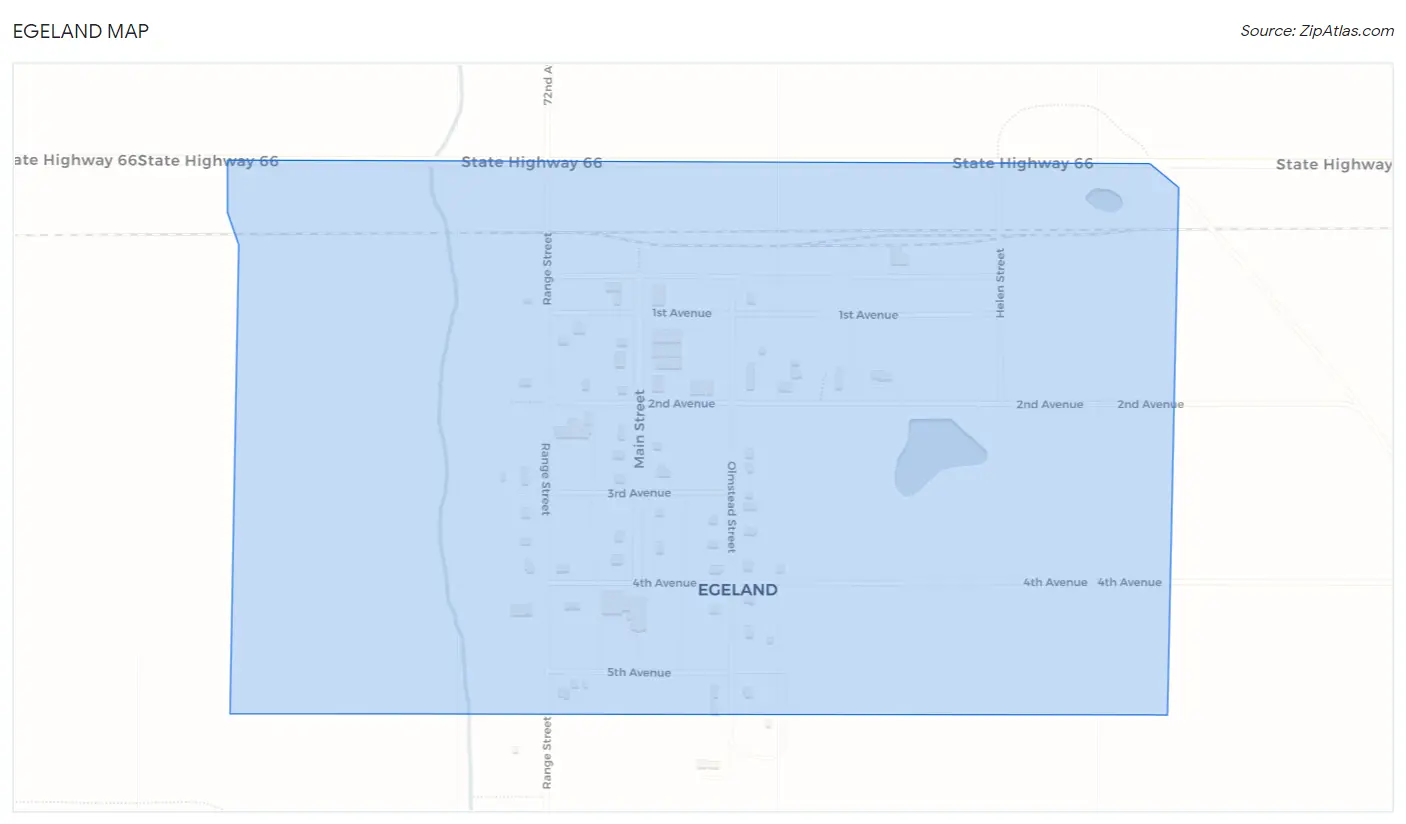 Egeland Map