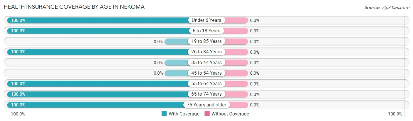 Health Insurance Coverage by Age in Nekoma