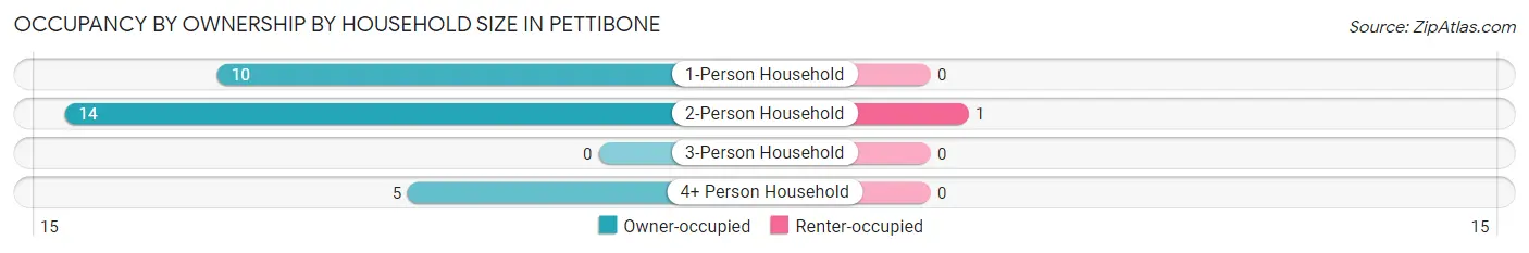 Occupancy by Ownership by Household Size in Pettibone