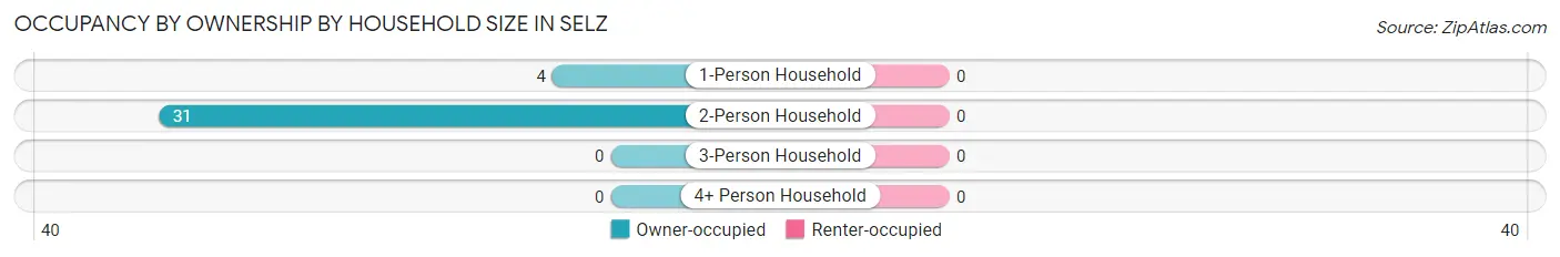 Occupancy by Ownership by Household Size in Selz