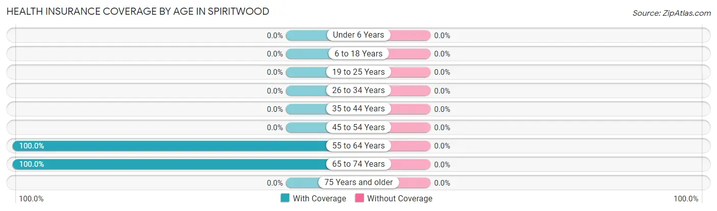 Health Insurance Coverage by Age in Spiritwood