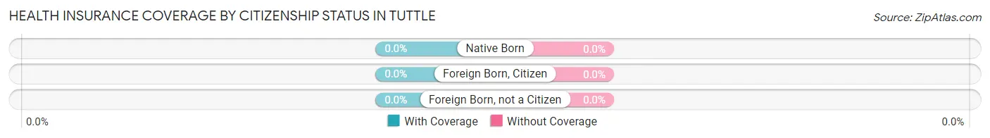 Health Insurance Coverage by Citizenship Status in Tuttle