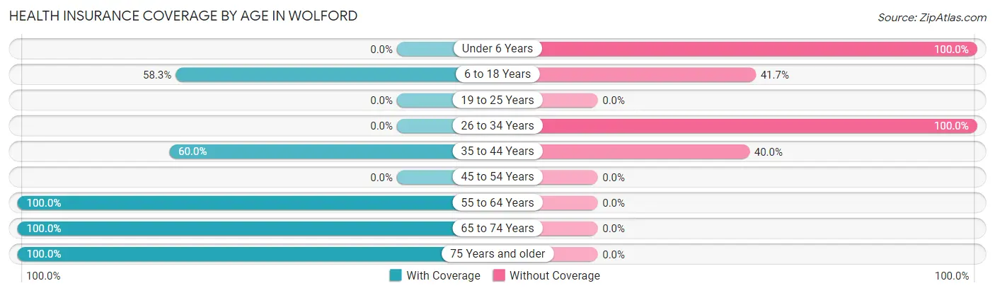 Health Insurance Coverage by Age in Wolford