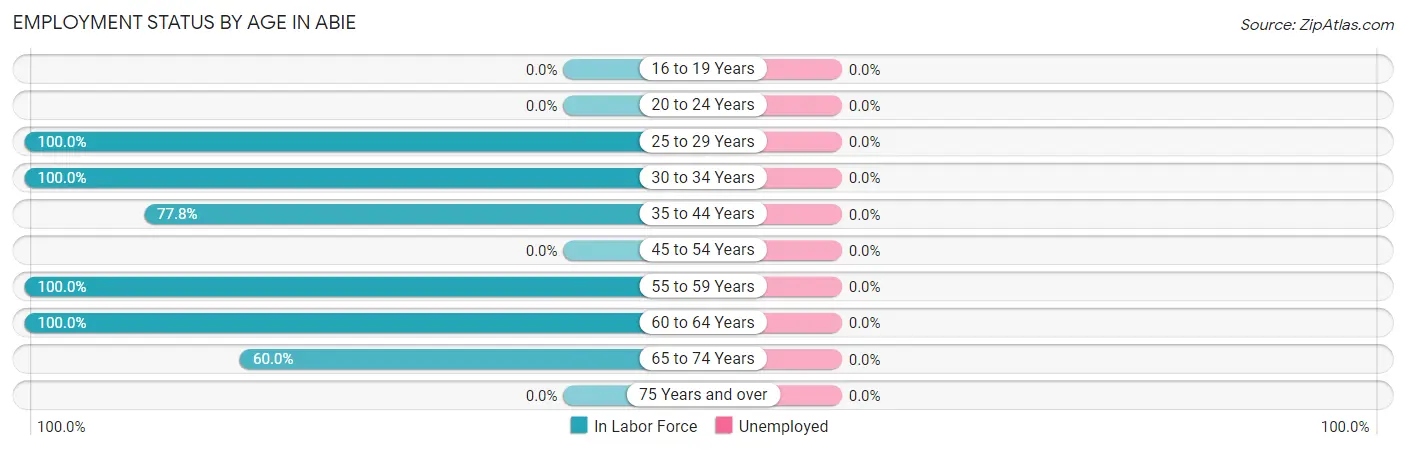 Employment Status by Age in Abie