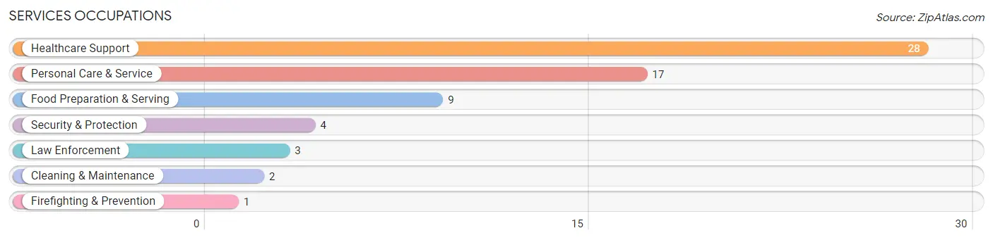 Services Occupations in Axtell