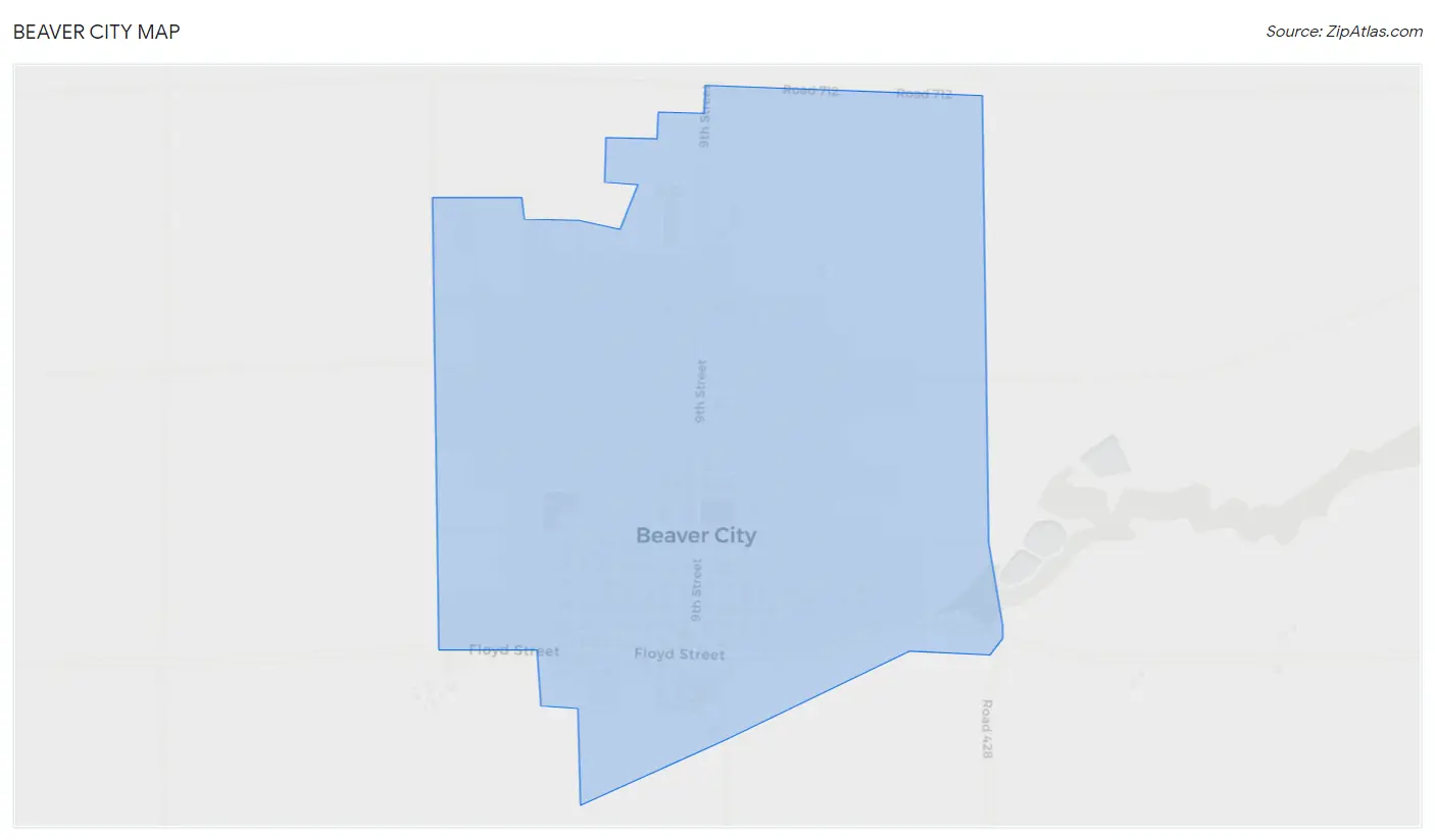 Beaver City Map