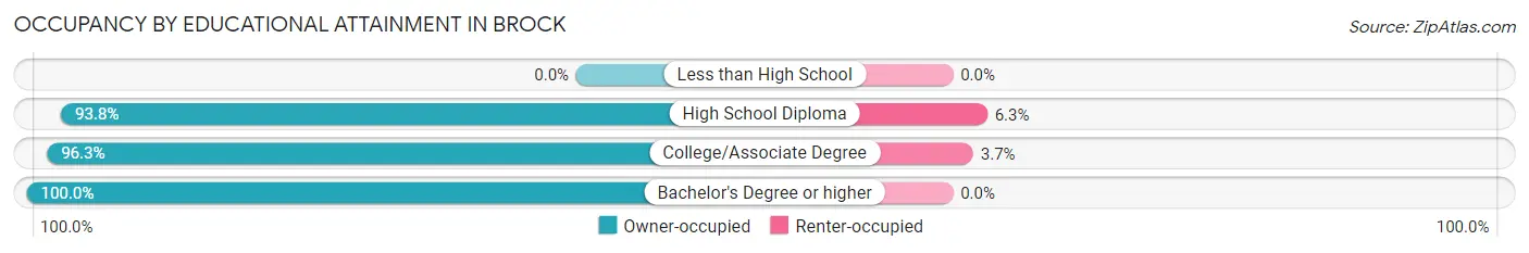 Occupancy by Educational Attainment in Brock