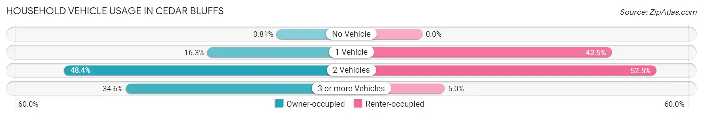 Household Vehicle Usage in Cedar Bluffs