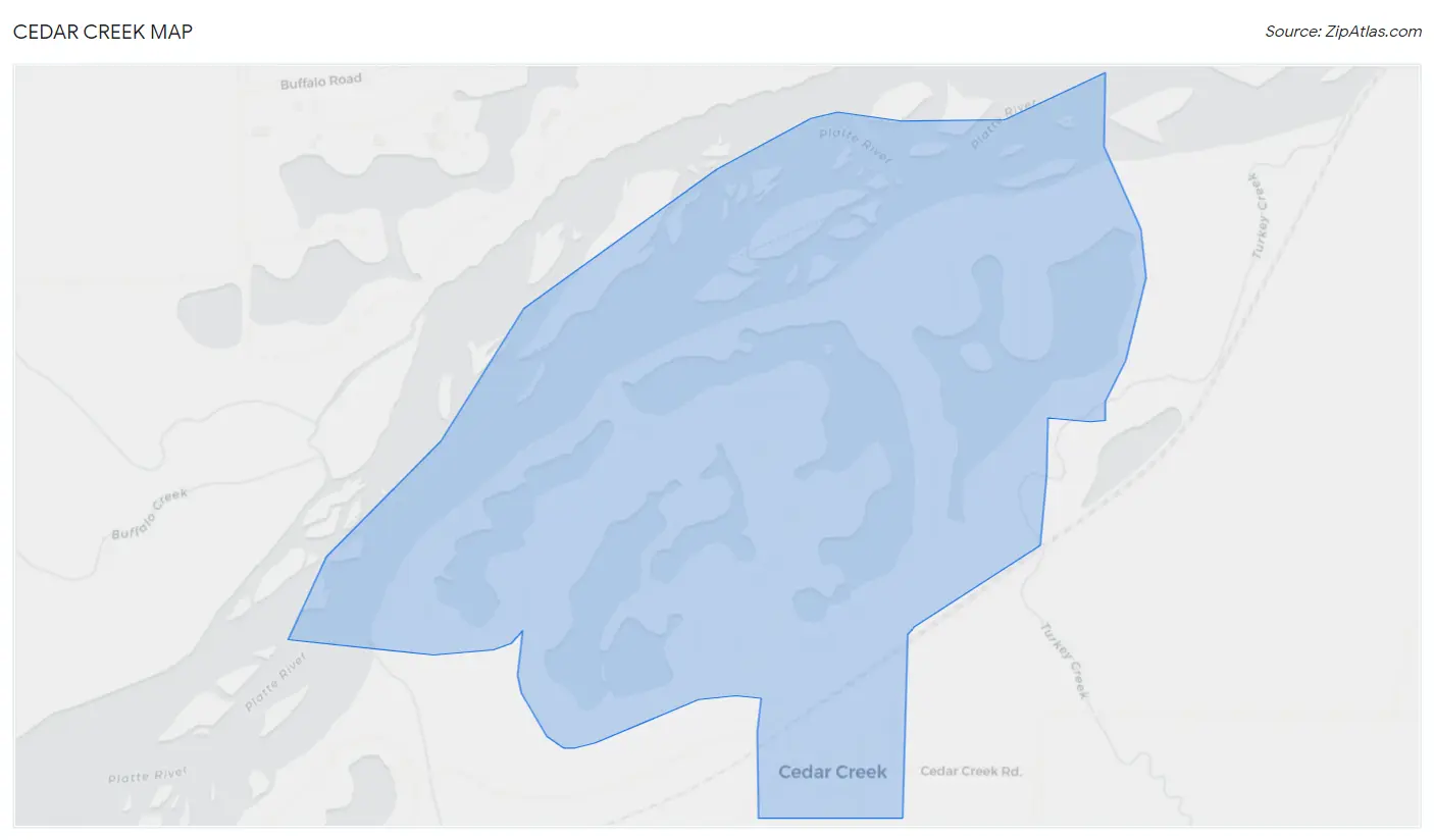 Cedar Creek Map