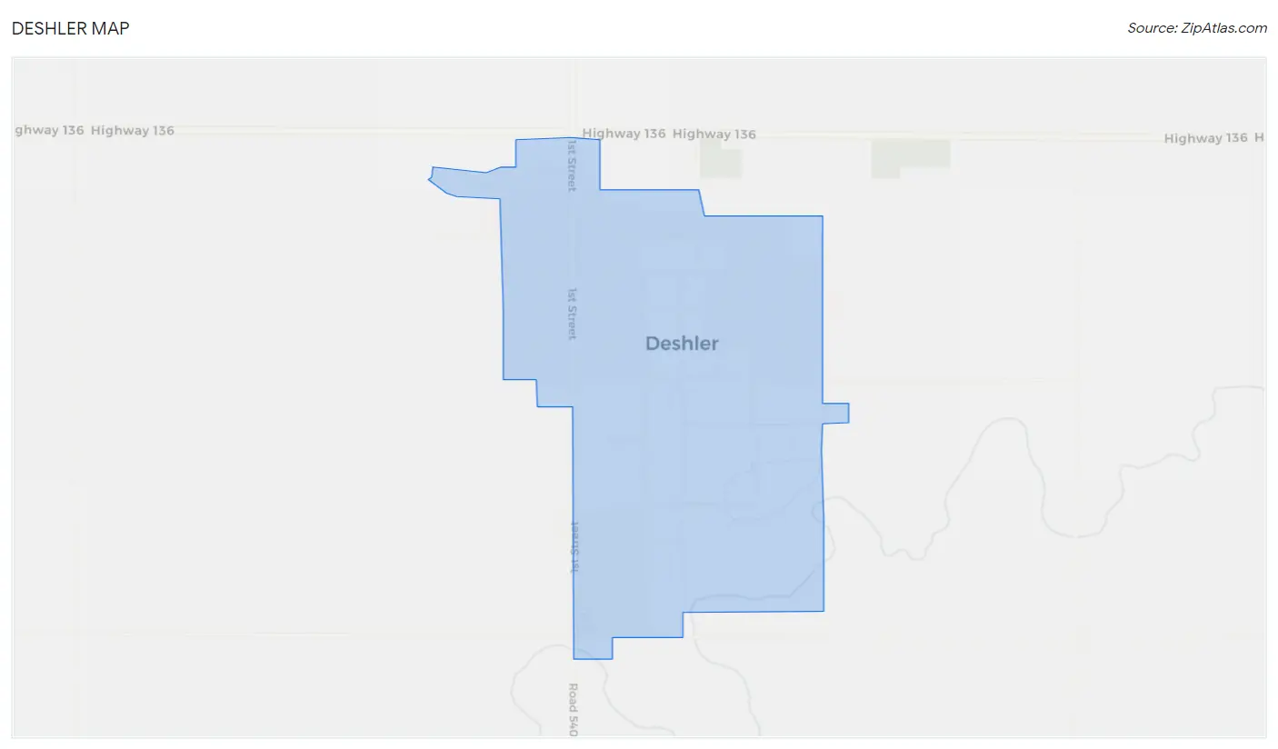 Deshler Map