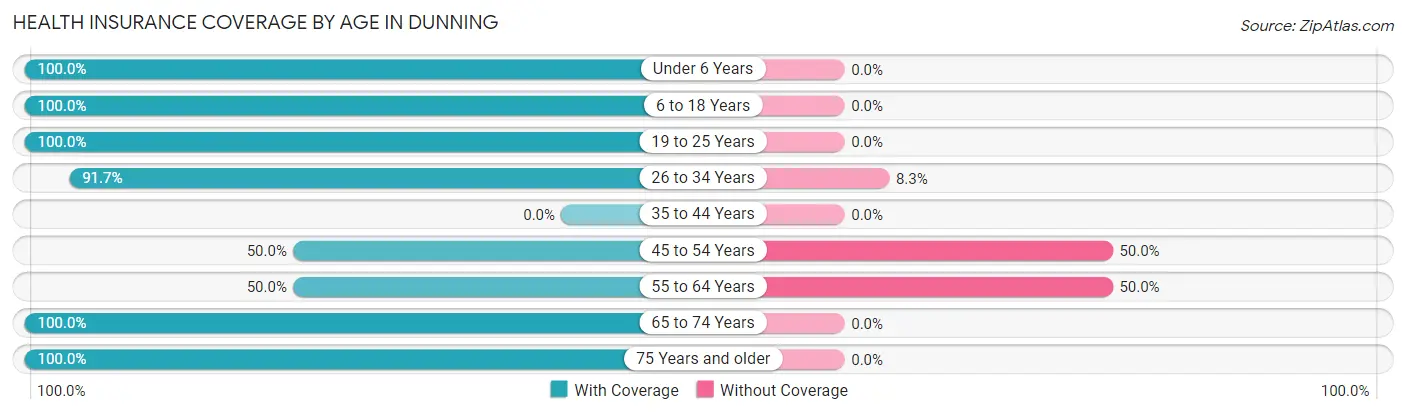 Health Insurance Coverage by Age in Dunning