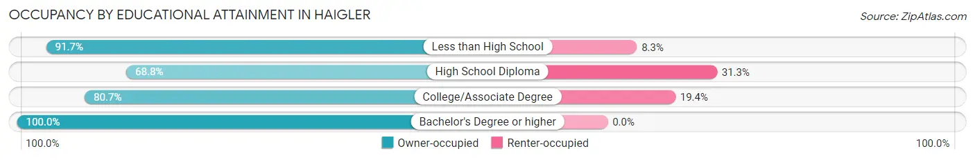 Occupancy by Educational Attainment in Haigler