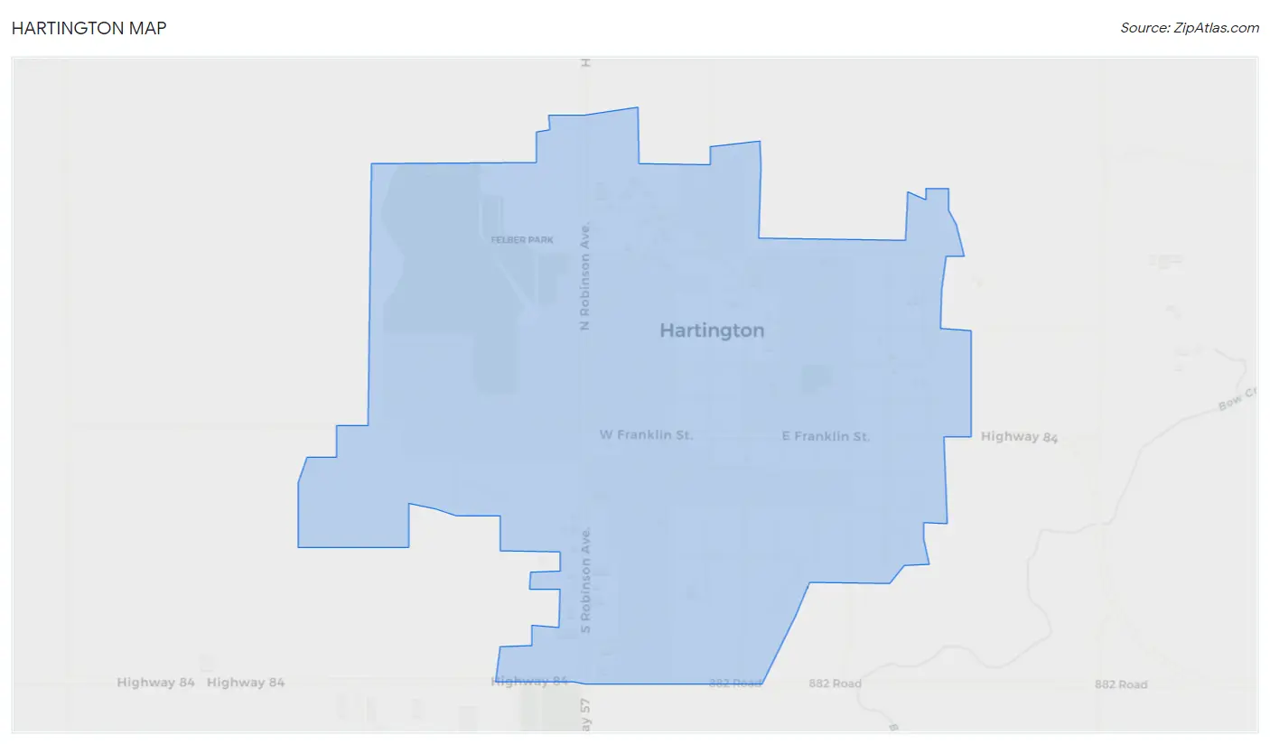 Hartington Map