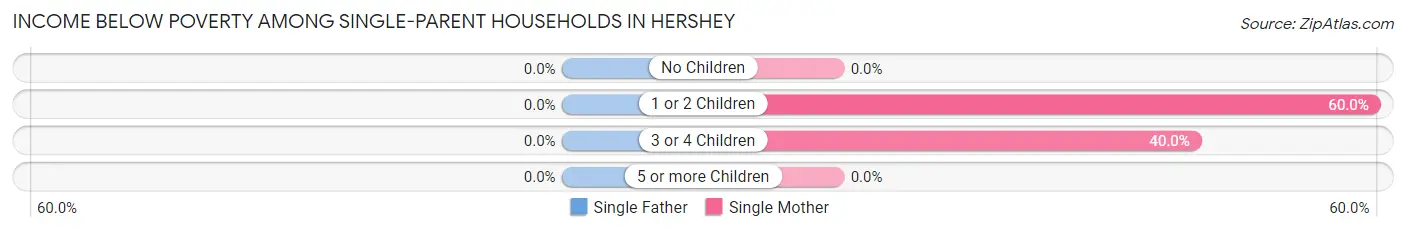 Income Below Poverty Among Single-Parent Households in Hershey