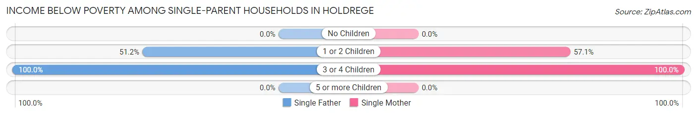 Income Below Poverty Among Single-Parent Households in Holdrege