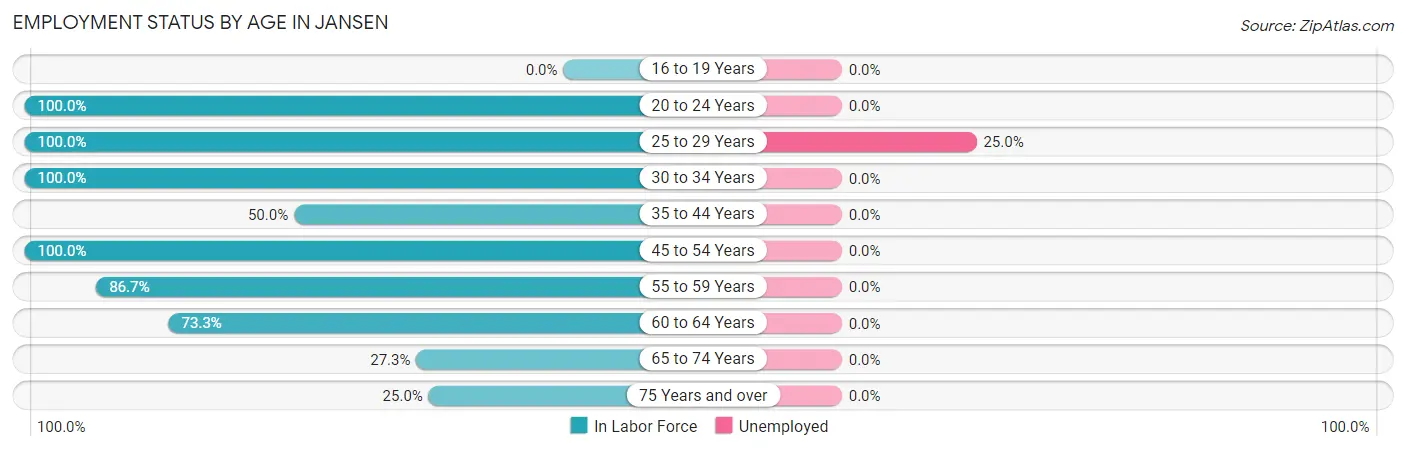 Employment Status by Age in Jansen