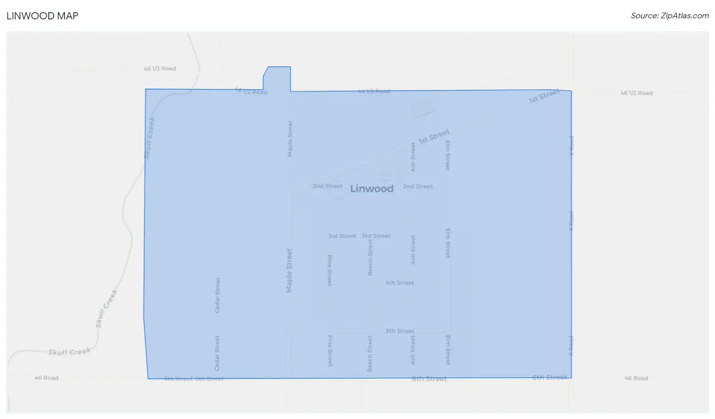 Linwood Map