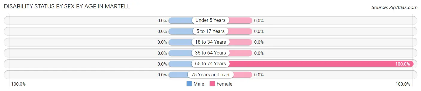 Disability Status by Sex by Age in Martell